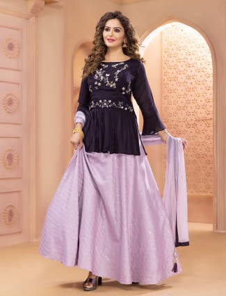 Classic purple lehenga choli for wedding