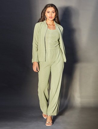 Classic pista green cotton co ord set