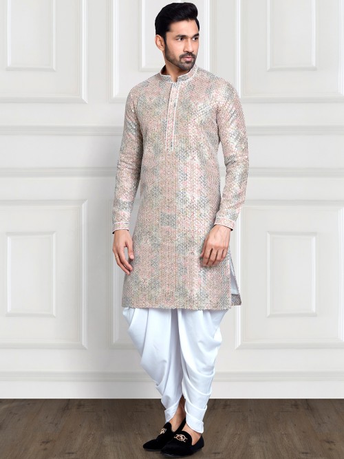 Stunning multi color printed kurta suit