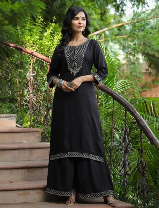 Stunning black palazzo set