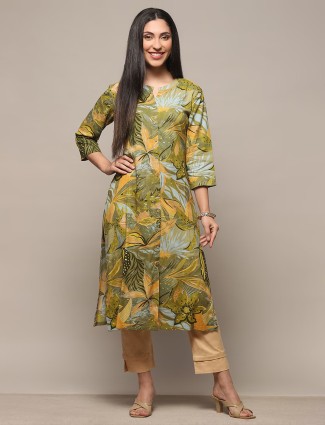 BIBA green printed kurti