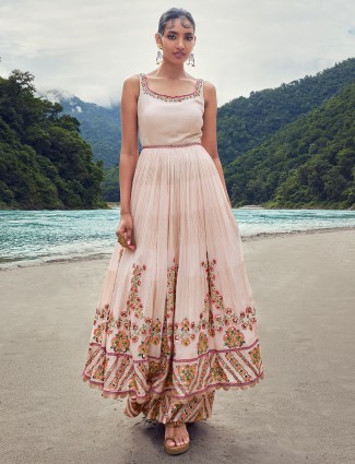 Cream Palazzo Suit for Wedding
