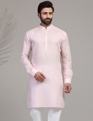 Pink Cotton Kurta for Festive