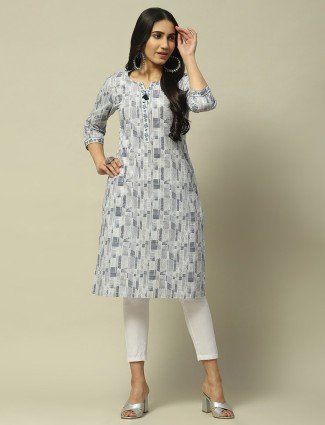 RANGRITI blue printed kurti